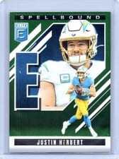 2025 Donruss Elite Spellbound Justin Herbert #35 card