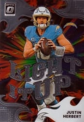 2025 Donruss Optic Light it Up Justin Herbert #12 card