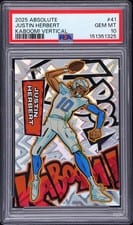 2025 Panini Absolute Kaboom! Vertical Justin Herbert #41 card