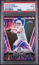 2025 Panini Mosaic Visionary Justin Herbert #14 card