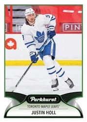 2021-22 Parkhurst Base Set Justin Holl #36 card