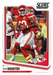 2018 Score Base Set Justin Houston #162 card