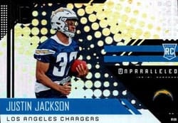 2018 Panini Unparalleled Base Set Justin Jackson #242 card