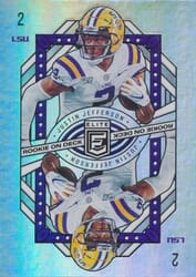 2020 Donruss Elite Rookie on Deck Justin Jefferson #9 card