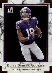 2020 Donruss Elite Series Rookies Justin Jefferson #ESR-JUJ card