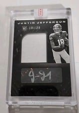 2020 Panini Black Justin Jefferson #218 card