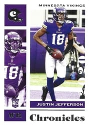 2020 Panini Chronicles Base Set Justin Jefferson #62 card