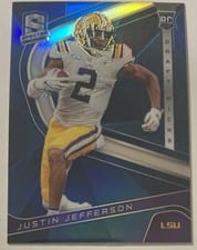 2020 Panini Chronicles Draft Picks Spectra Justin Jefferson #9 card