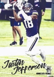 2020 Panini Chronicles Luminance Update Rookies Justin Jefferson #217 card