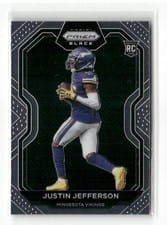 2020 Panini Chronicles Prizm Black Justin Jefferson #PB-9 card
