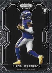 2020 Panini Chronicles Prizm Black Justin Jefferson #PB-9 card