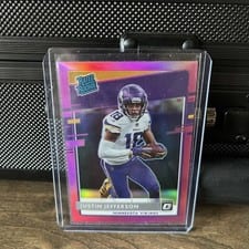 2020 Panini Donruss Optic Justin Jefferson Pink #163 card