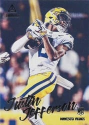 2020 Panini Luminance Base Set Justin Jefferson #117 card