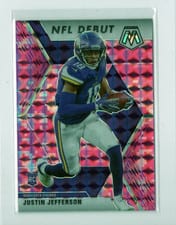 2020 Panini Mosaic Justin Jefferson Pink #270 card