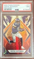 2020 Panini Phoenix Justin Jefferson #111 card
