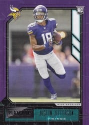 2020 Panini Playbook Base Set Justin Jefferson #114 card
