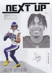 2020 Panini Playbook Next Up Justin Jefferson #NU-14 card
