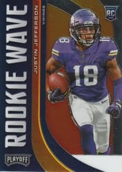 2020 Panini Playoff Rookie Wave Justin Jefferson #RW-9 card
