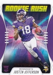 2020 Panini Rookies & Stars Rookie Rush Justin Jefferson #RR-17 card