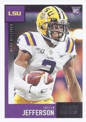 2020 Score Base Set Justin Jefferson #430 card