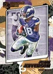 2021 Donruss Gridiron Kings Justin Jefferson #GK8 card