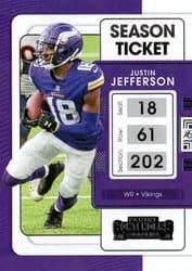 2021 Panini Contenders Base Set Justin Jefferson #63 card