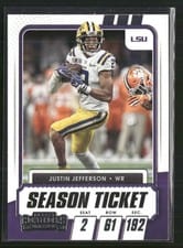 2021 Panini Contenders Draft Picks Justin Jefferson #30 card