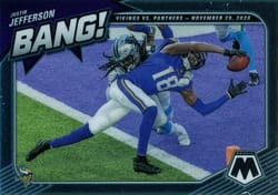 2021 Panini Mosaic Bang! Justin Jefferson #12 card