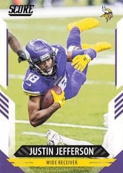 2021 Score Base Set Justin Jefferson #150 card