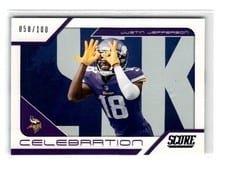 2021 Score Celebration Justin Jefferson #C8 card