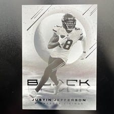 Justin Jefferson 2022 Panini Black White Night card