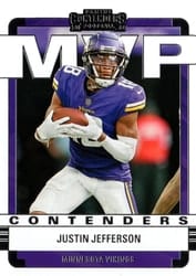 2022 Panini Contenders MVP Contenders Justin Jefferson #MVP-JJE card