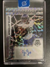 2022 Panini Mosaic Autographs Mosaic Justin Jefferson #AM-JJ card