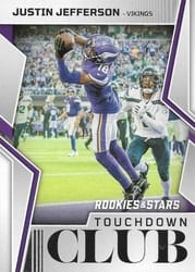 2022 Panini Rookies & Stars Touchdown Club Justin Jefferson #TD-10 card