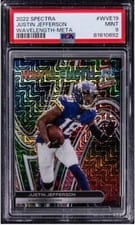 2022 Panini Spectra Wavelength Justin Jefferson #WVE-19 card