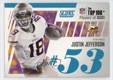 2022 Score Top 100 Justin Jefferson #T53 card
