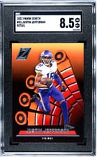 2022 Zenith Autographs Justin Jefferson #51 card
