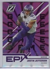 2022 Zenith Epix Purple Justin Jefferson #EP-5 card