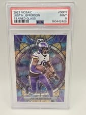 2023 Panini Mosaic Stained Glass Justin Jefferson #SG-15 card