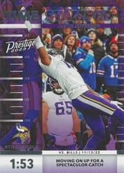 2023 Panini Prestige Time Stamped Justin Jefferson #6 card