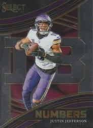 2023 Panini Select Select Numbers Justin Jefferson #20 card