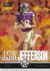 2023 Score Men of Autumn Justin Jefferson #11 card