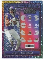2024 Panini Contenders Winning Ticket Justin Jefferson #11 card