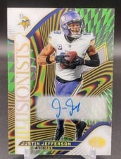2024 Panini Illusions Illusionists Autographs Justin Jefferson #18 card