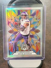 2024 Panini Mosaic Stained Glass Justin Jefferson #SG-11 card