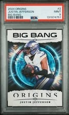 2024 Panini Origins Big Bang Justin Jefferson #2 card