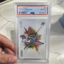 2024 Panini Prizm Color Blast Justin Jefferson #35 card