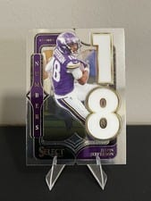 2024 Panini Select Numbers Justin Jefferson #1 card