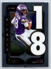 2024 Panini Select Select Numbers Justin Jefferson #1 card