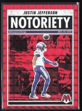 2025 Panini Mosaic Notoriety Justin Jefferson #6 card